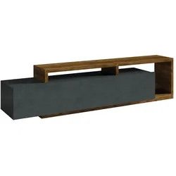 TV-MÖBEL Ilyes Grau und Holz