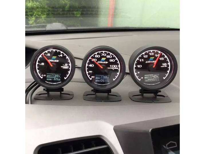 GReddi Boost Water Temp 7 Warna LED Display Turbo Oil Pressure RPM Tachometer Racing Mete Gauges Display Gauges for Car