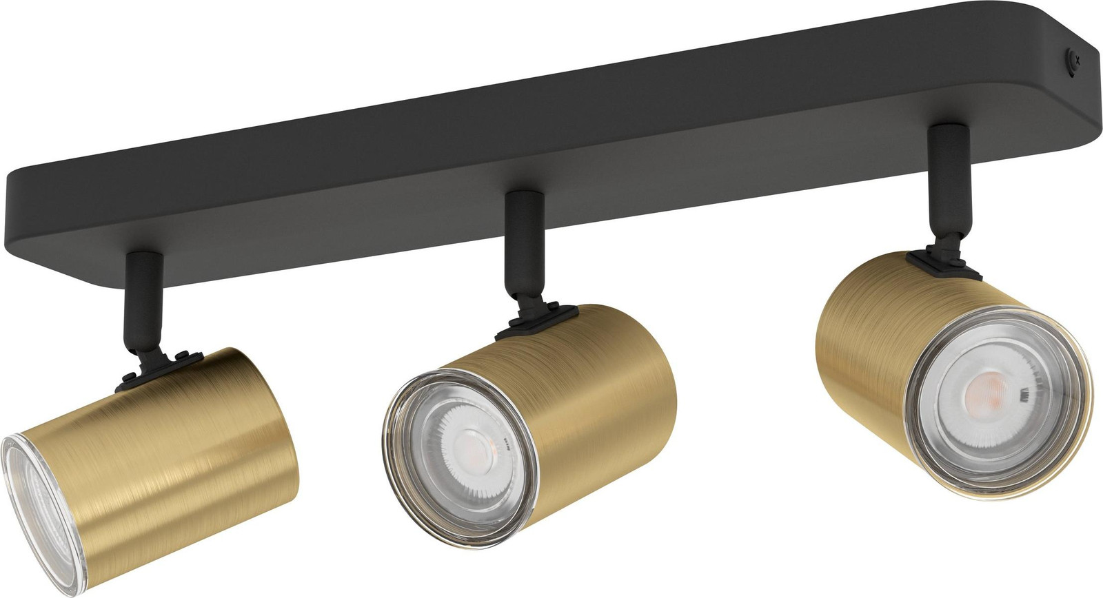 Eglo Consuma Badkamer Spots - Zwart met Goud - 3x GU10 - IP44