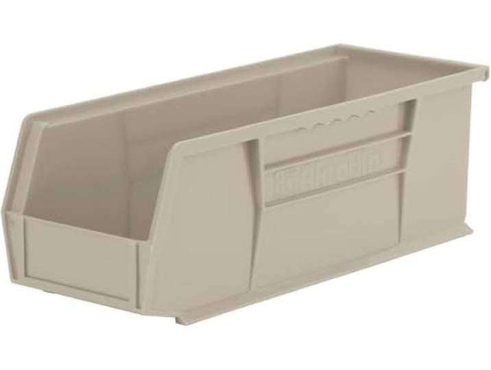 Akro-Mils 30234 Aufbewahrungsbehälter aus Kunststoff, stapelbar, 38,1 x 12,7 x 12,7 cm, Stein, 12 Stück