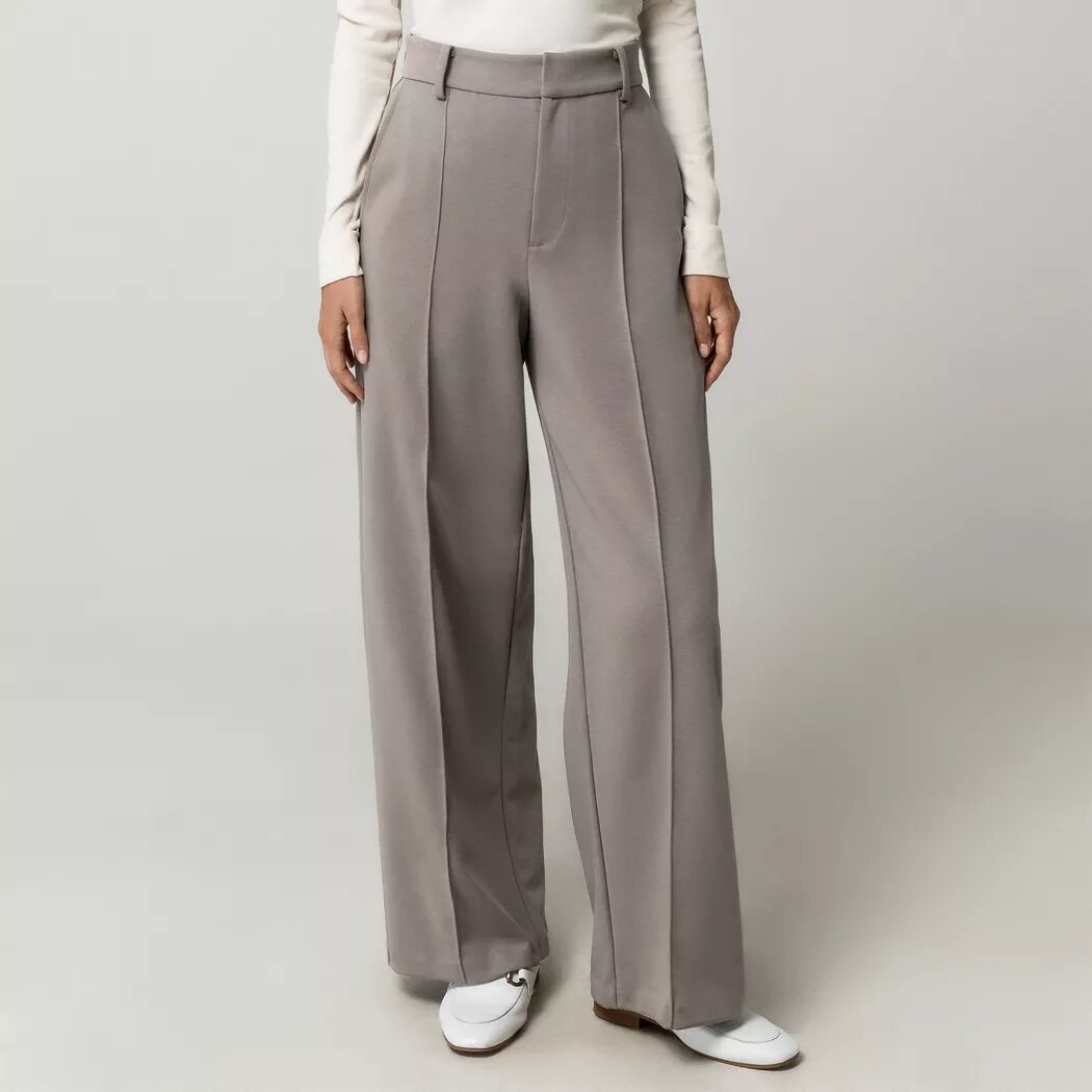 Manor Woman - Lange Hose, Flared Fit, für Damen, Steingrau, Größe 44