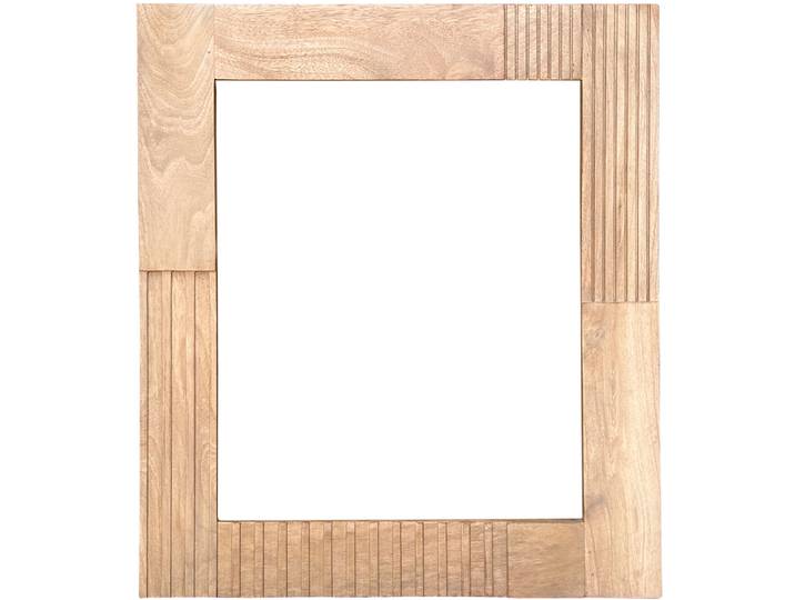 Spiegel Seka glas / natur Glas / Rahmen aus Mangoholz Rechteckig B 68 H 79 cm - Material: Glas / Rahmen aus Mangoholz