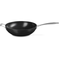 Le Creuset Wokpan - Ã ̧ 30 cm / 4.7 liter - Keramische anti-aanbaklaag, Pfanne + Kochtopf, Schwarz