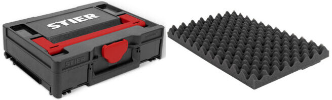 Set STIER Systainer³ I Black Edition + Deckelpolster genoppt für Systainer³, T-Loc, Classic