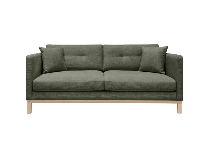 Sofa Woody Stoff olive B 208 T 89 cm