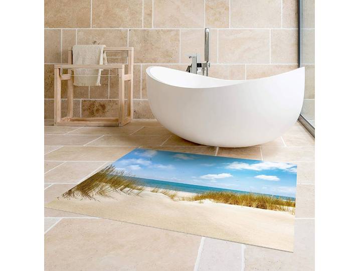 Tapis en vinyle En mer du Nord 180 x 120cm Beige