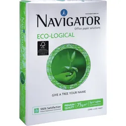 NAVIGATOR Kopierpapier Eco-Logical A4 75g/qm hochweiß VE=5x500 Blatt
