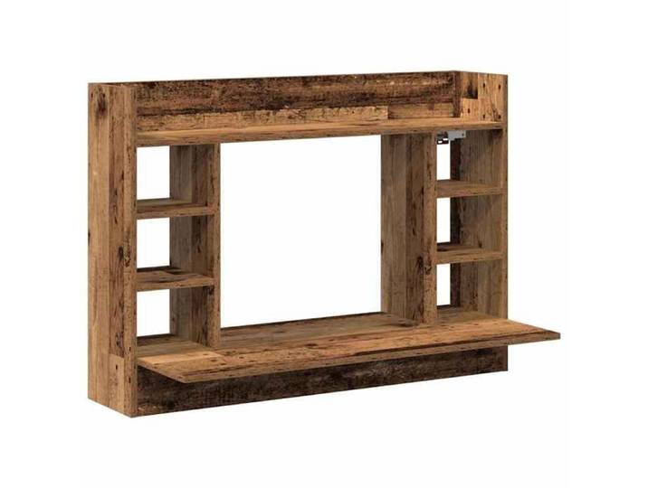 En Promotion Bureau d'étude/bureau de travail - Marron Contemporain Bureau mural Bois ancien 105x48x75cm - Bois d'ingénierie 535142
