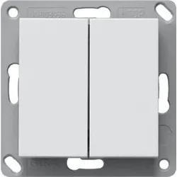 Gira Funk Wandsender batterielos 2-fach System 55 reinweiss 242203