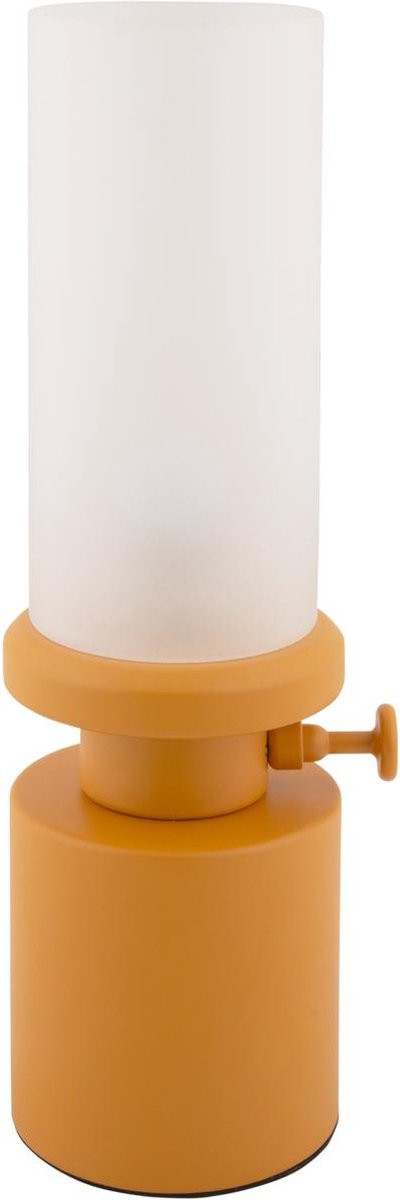 Leitmotiv Tafellamp Camp LED - Geel - Scandinavisch design - B/D/H: 9 x 9 x 29,5 cm