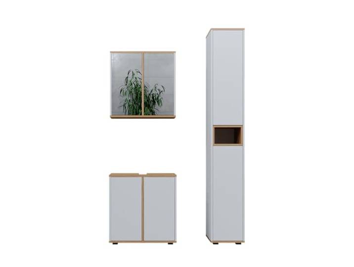 Vicco Badmöbel-Set Didi, Weiß/Artisan-Eiche 60 cm