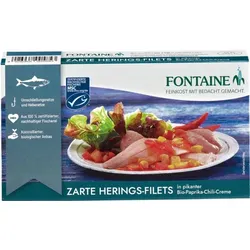 Fontaine Zarte Heringsfilets in Paprika-Chilli-Creme