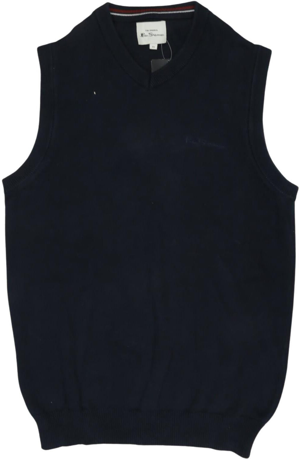 Ben Sherman Herren Pullover, Marineblau, Gr. XS, Baumwolle - Second Hand