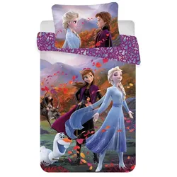 Disney Frozen Baumwoll-Bettwäsche für Kinder inkl. Kissen