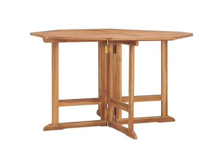 Table à dîner de jardin pliable - - Teck massif - 110x110x75 cm - Brun - Pliable - Finition à l'huile