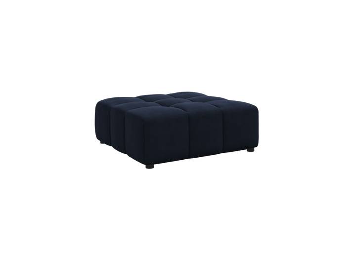 Design Sitzpouf „Luc“ Samt Dunkelblau CXL by Christian Lacroix