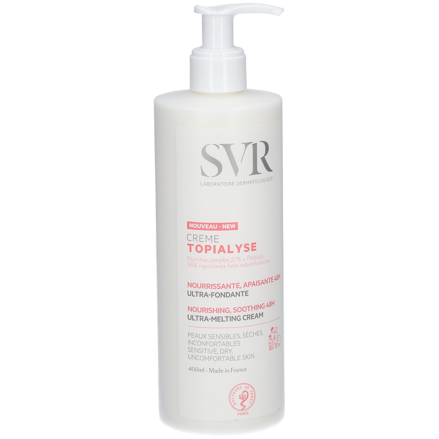 SVR Topialyse Creme Nieuwe Formule 400 ml