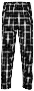 Boxercraft BM6624 Men's Harley Flannel Pant in Black/White size 2XS   Cotton