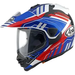 Arai Tour-X5 Trail, Endurohelm - Weiß/Schwarz/Rot/Blau - XL