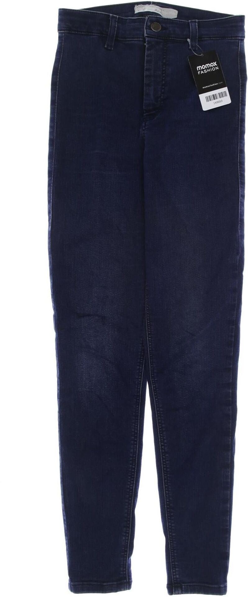 Topshop Damen Jeans, Marineblau, Gr. W26, Synthetik / Baumwolle / Elasthan - Second Hand