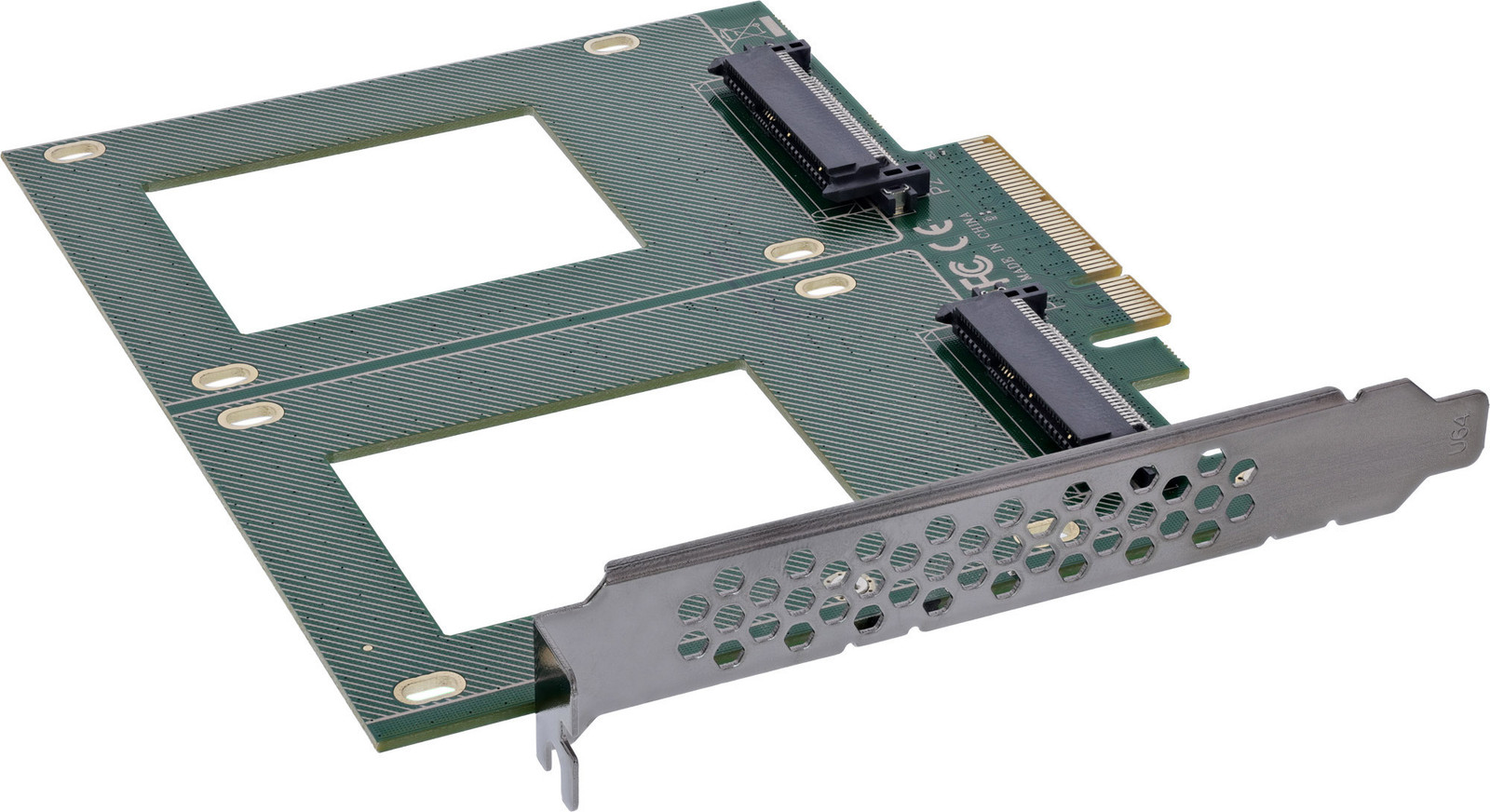 InLine 76660P PCIe U.2 Adapter, Mannelijk, PCIe 3.0, 4 Gbit/s