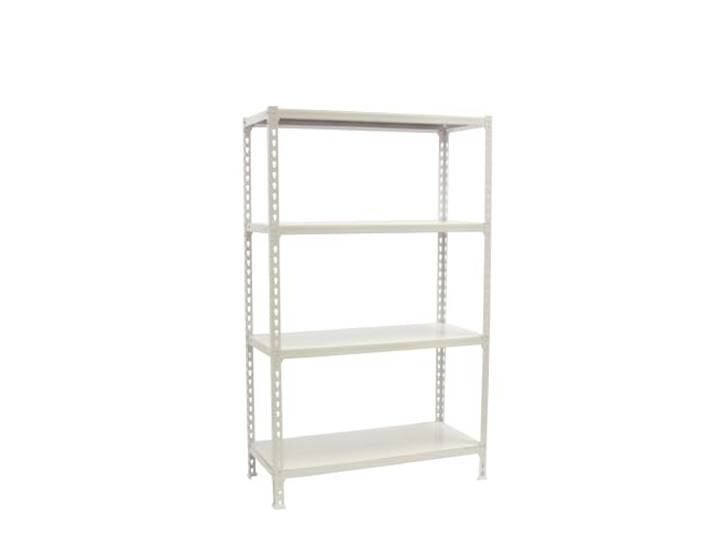 Simon Rack Metallregal 1500x1000x400 mm - Simonclick 4 Höhen, Metallablage, Biegepunkt 180 kg, Korrosionsschutzlackierung, Klicksystem-Montage, Weiss
