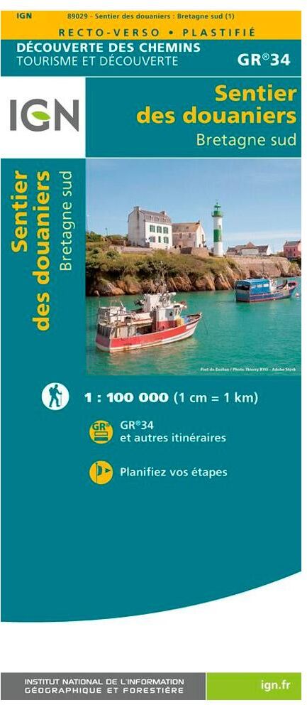 IGN  - Le Sentier des Douaniers Bretagne Sud - Carte