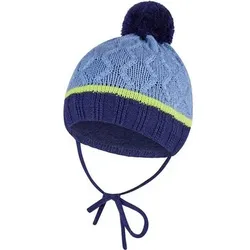 STERNTALER Bommelmütze Struktur, Größe 45 in Blau Blau
