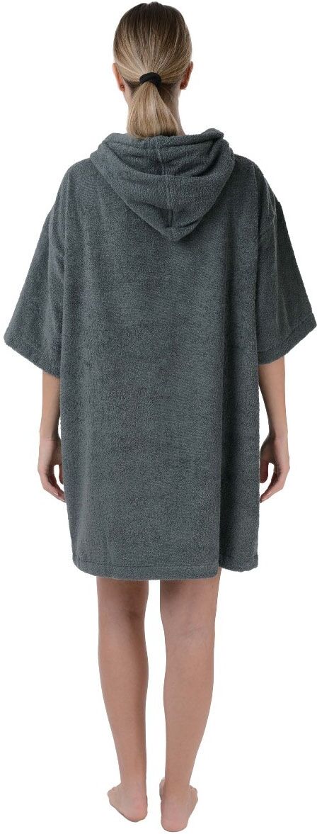 Badeponcho WEWO FASHION "8500_uni" Gr. S, grau (balsam grün), L:88cm, Frottier, Hausmäntel, Badeponcho, Oversize balsam grün Blacklist