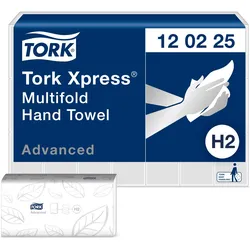 Tork Multifold Hand Towel White 180x21, Haushaltspapier, Weiss