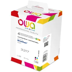 Armor OWA, Druckerpatrone, OWA Tinte Multipack komp. Brother LC3217 B/C/M/Y (550 S.) (B, C, M, Y)