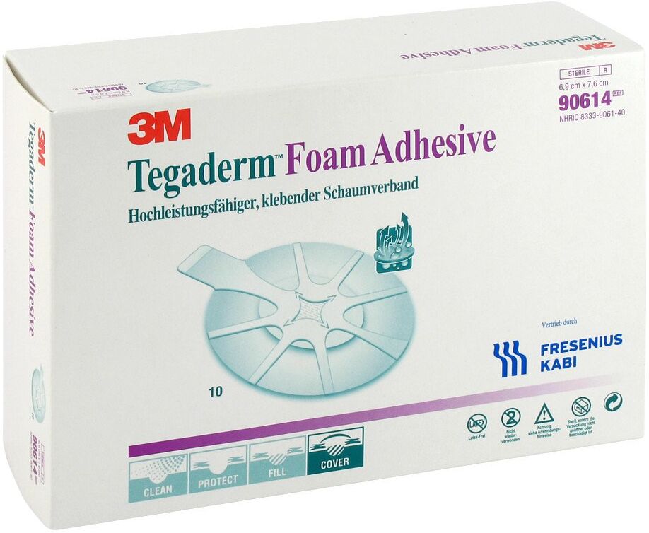 Tegaderm Foam Adhesive 6,9x7,6 cm oval 90614
