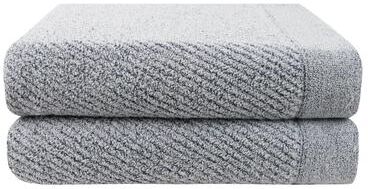 Farberware FBT-010-BF-2 Blue Fog Cotton Yarn-Bath Towel - 2PC