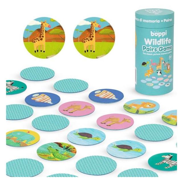 Boppi Memo-Puzzle Wilde Tiere (1 - 2 Spieler) (58225180)