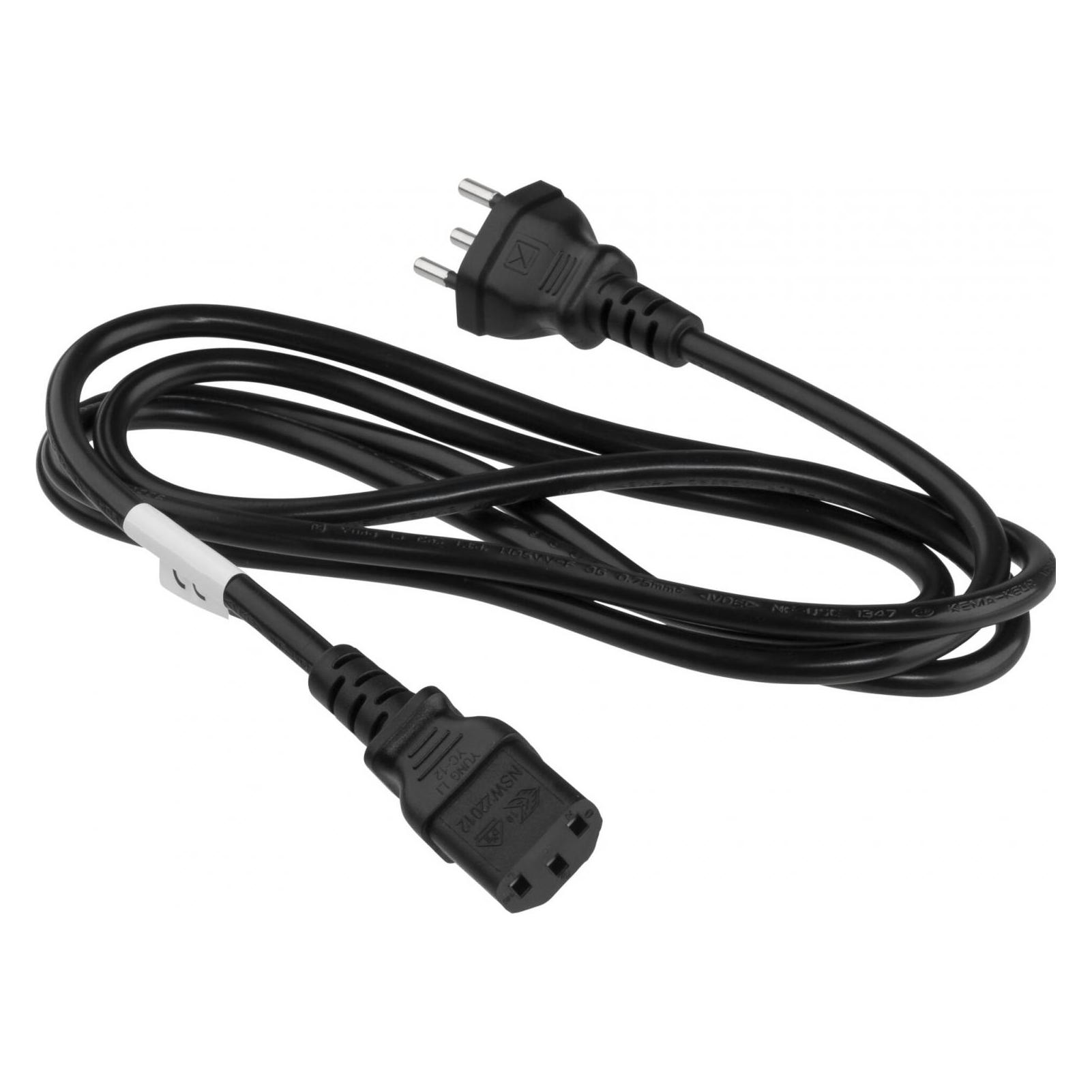 Dinic NN Netzkabel Schweiz Typ J auf C13 1,8m schwarz (1.80 m) (CB-N-S-I)