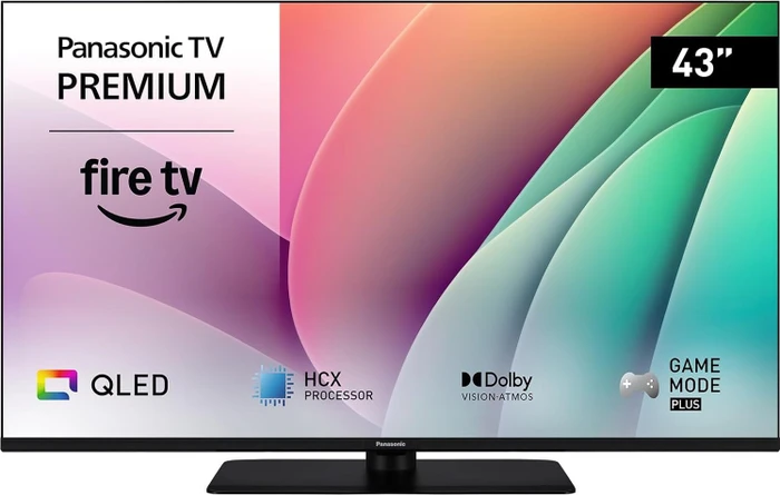 TV-43W80AEZC, QLED-Fernseher 108 cm (43 Zoll), schwarz, UltraHD/4K, Fire TV