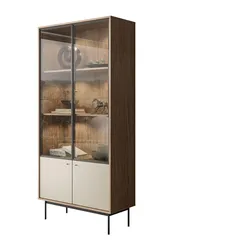 VITRINE ISA, zweitürig mit LED-Beleuchtung