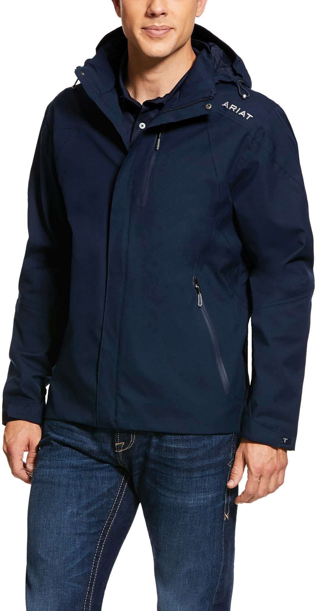 Men's Coastal Waterproof Jacket in Navy, Size: Small by Ariat