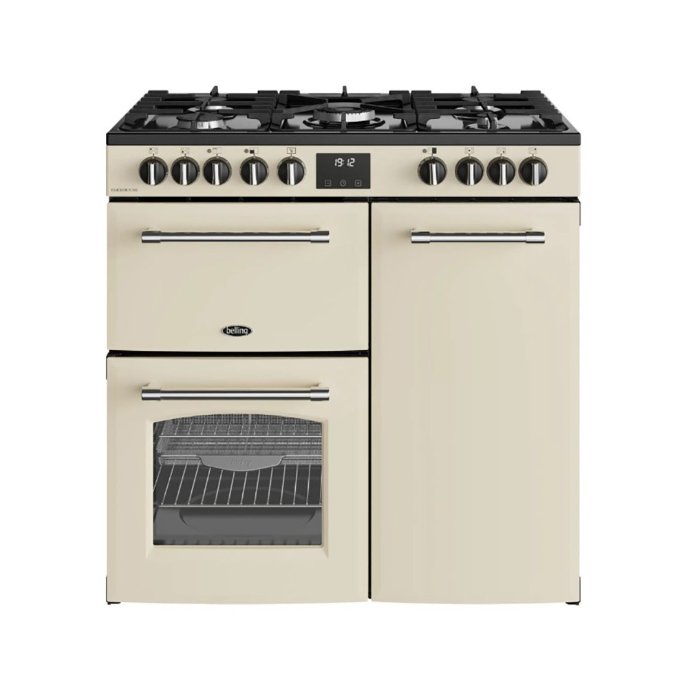 Belling FARMHOUSE 90DF CRM Fornuis Crème