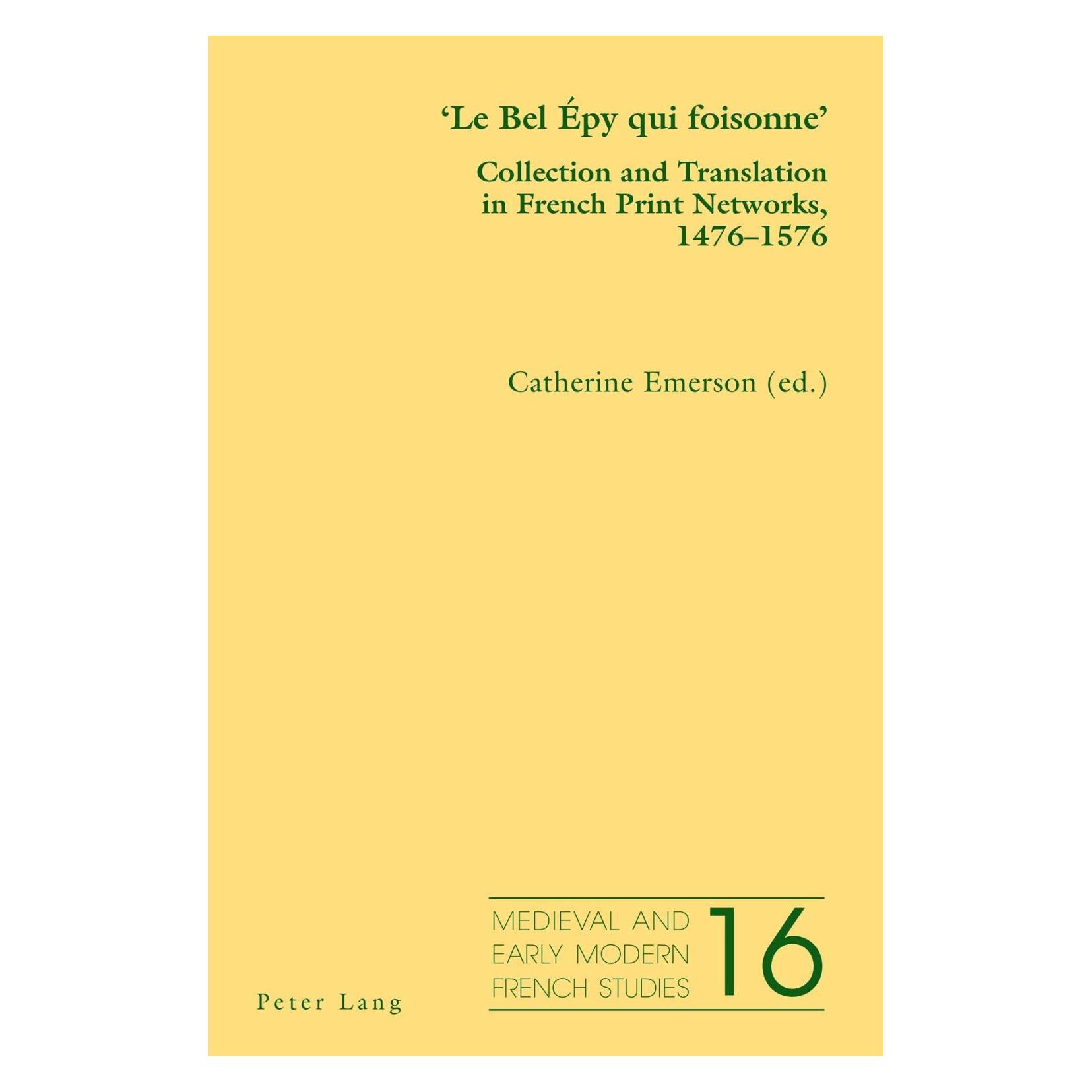 Peter Lang /'Le Bel Épy qui foisonne/' (Englisch, Softcover, Catherine Emerson) (33502356)