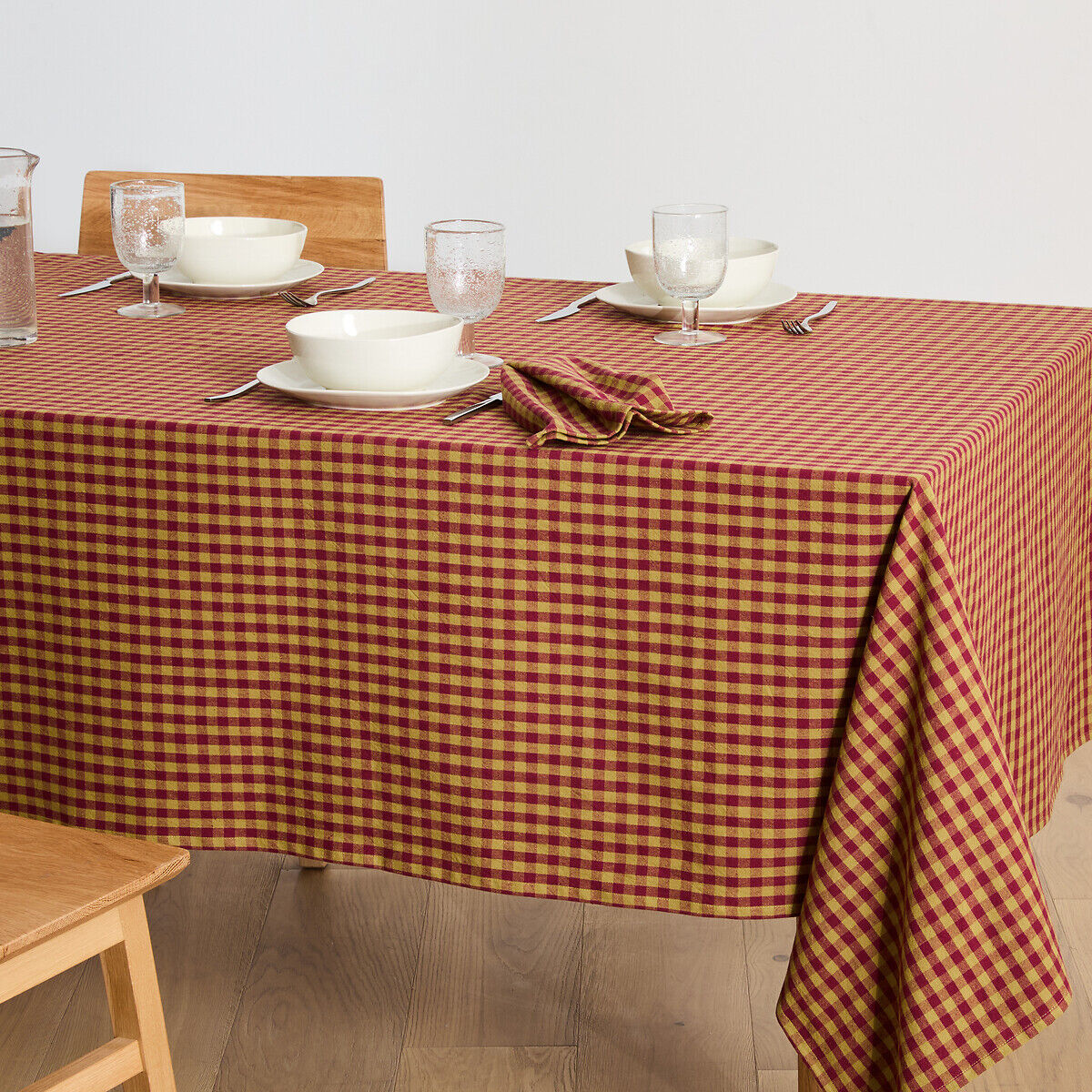 LA REDOUTE INTERIEURS Nappe carreaux coton lavé tissé teint, BETHANY