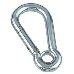 Karabinerhaken mit Kausche, A4, 10x100mm