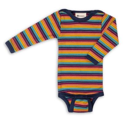 Engel - Baby Body L/S mit Druckknöpfen geringelt Gr 50/56 bunt