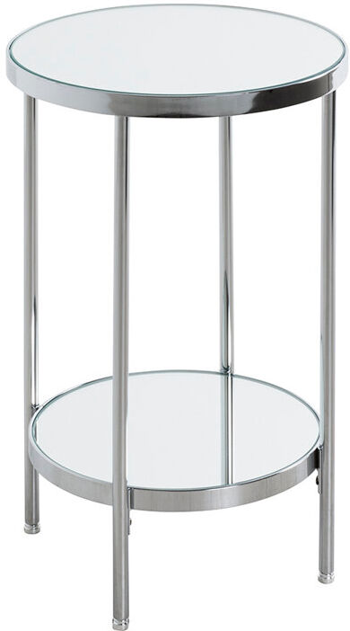 Fairmont Park Darmstadt Tray Top End Table Chrome 46cm H X 28cm W X 28cm D