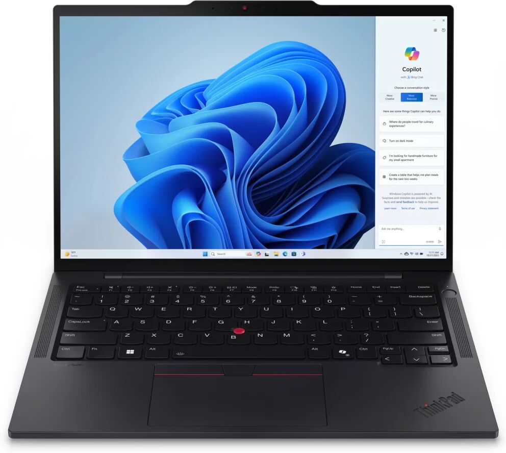Lenovo Notebook  ThinkPad T14s Gen 5 Intel Core Ultra 125U Computer portatile 35,6 cm (14") WUXGA 16 GB LPDDR5x-SDRAM 512 SSD Wi-Fi 6E (802.11ax) Windows 11 Pro Nero Italiano [21LS001BIX]
