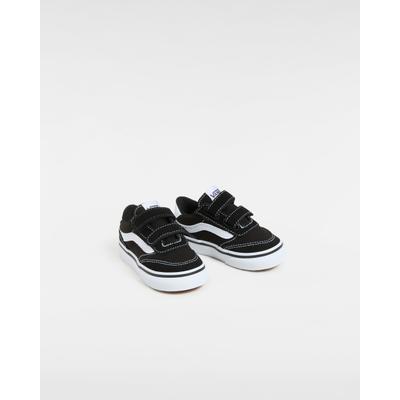 Sneaker VANS "Brooklyn LS V", Mädchen, Gr. 26, schwarz-weiß (ba2, suede, canvas schwarz, weiß), Leder, Schuhe Sneaker