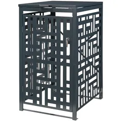 Helloshop26 - Behälterdeckel für 1 x 240L Behälter verzinkter Stahl Anthrazit