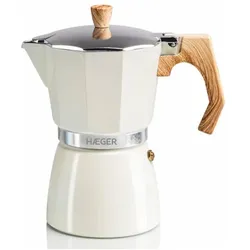 Haeger MOKA Pot 6, Espressokocher, Beige