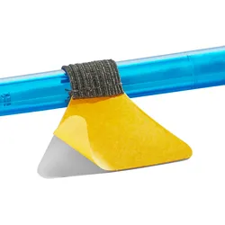 10 Stiftschlaufe selbstklebend schwarz, Kunststoff, Kautschuk