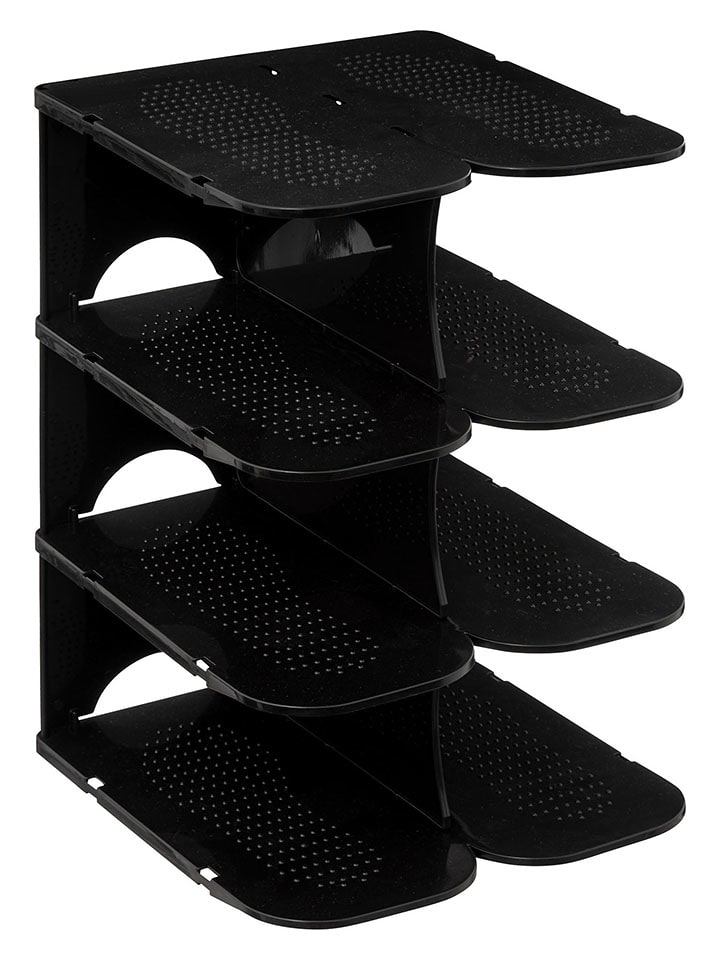 Joybos Schuhorganizer in Schwarz - (B)26,5 x (H)37,8 x (T)24,5 cm - onesize
